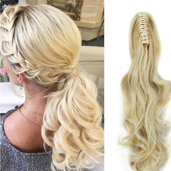 - Blonde Ponytail Jaw Clip in Extension *NEW*